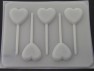 915 Hearts Chocolate or Hard Candy Lollipop Mold